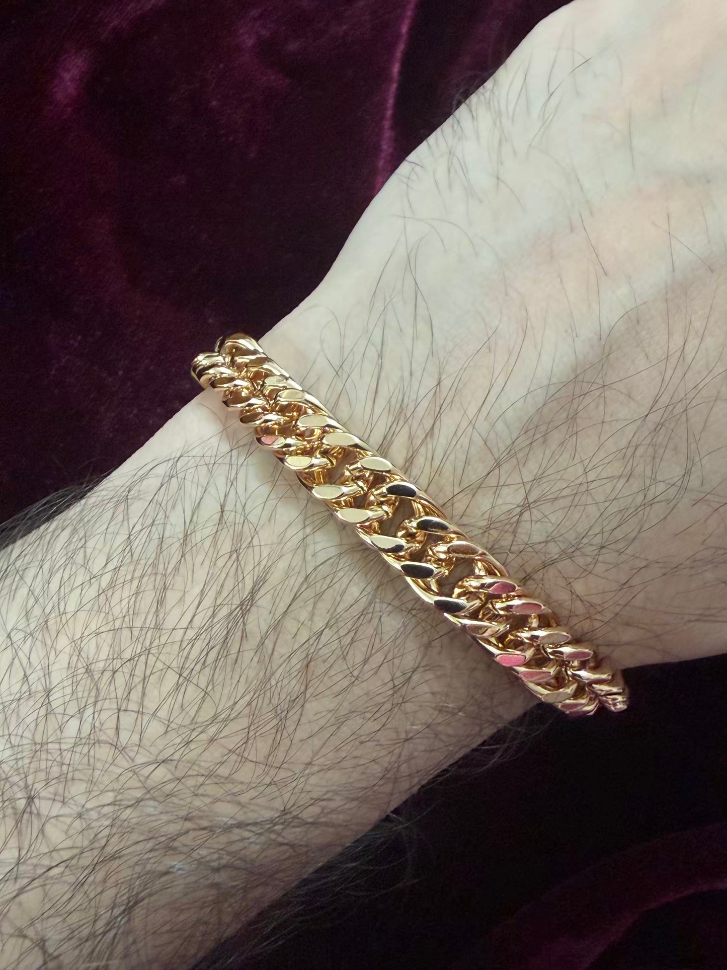 Thicj Chain Rose Gold Men's Rakhi Bracelet