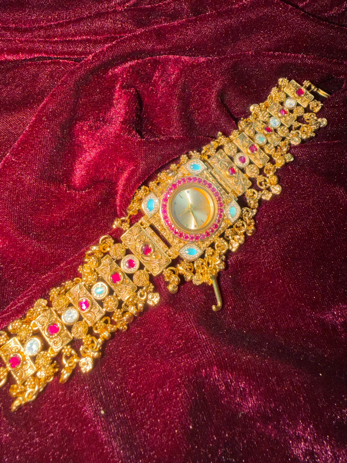 Rajsi Gulbahar Heritage Watch Rakhi in Premium (Free Initial)