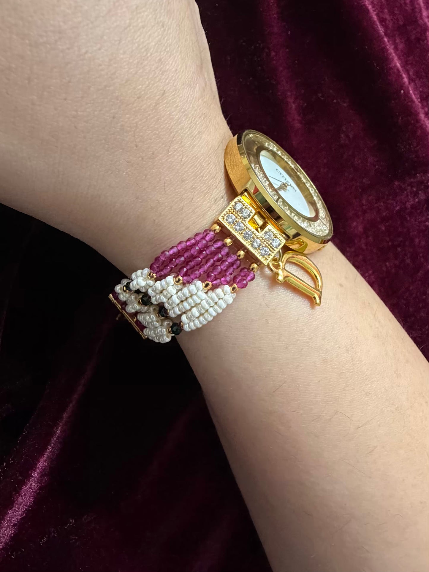 Diamonds Dial Maharani Watch Heritage Bracelet