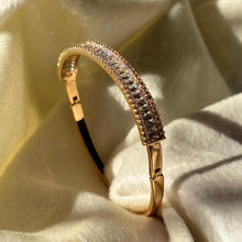 Load image into Gallery viewer, Loaded Diamonds Kada Bracelet Bangle - 18k Gold Plated
