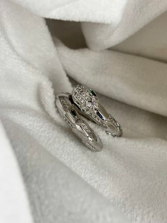 Snake Ring Band - Silver Size 7