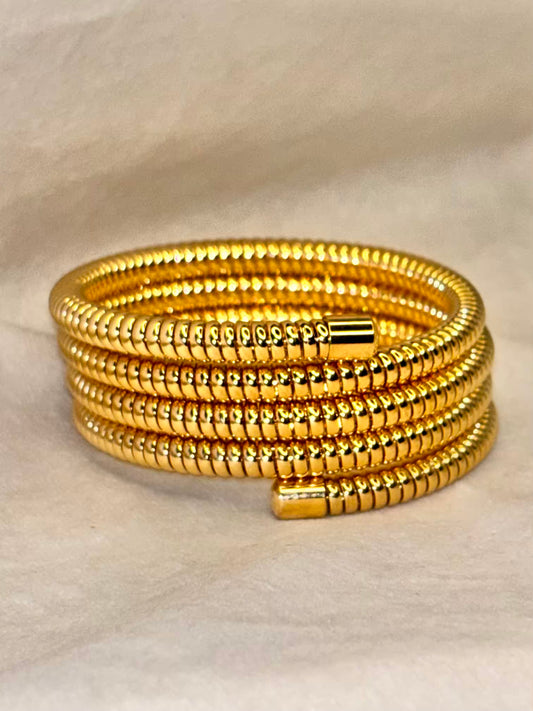 Sprial Gold Bracelet
