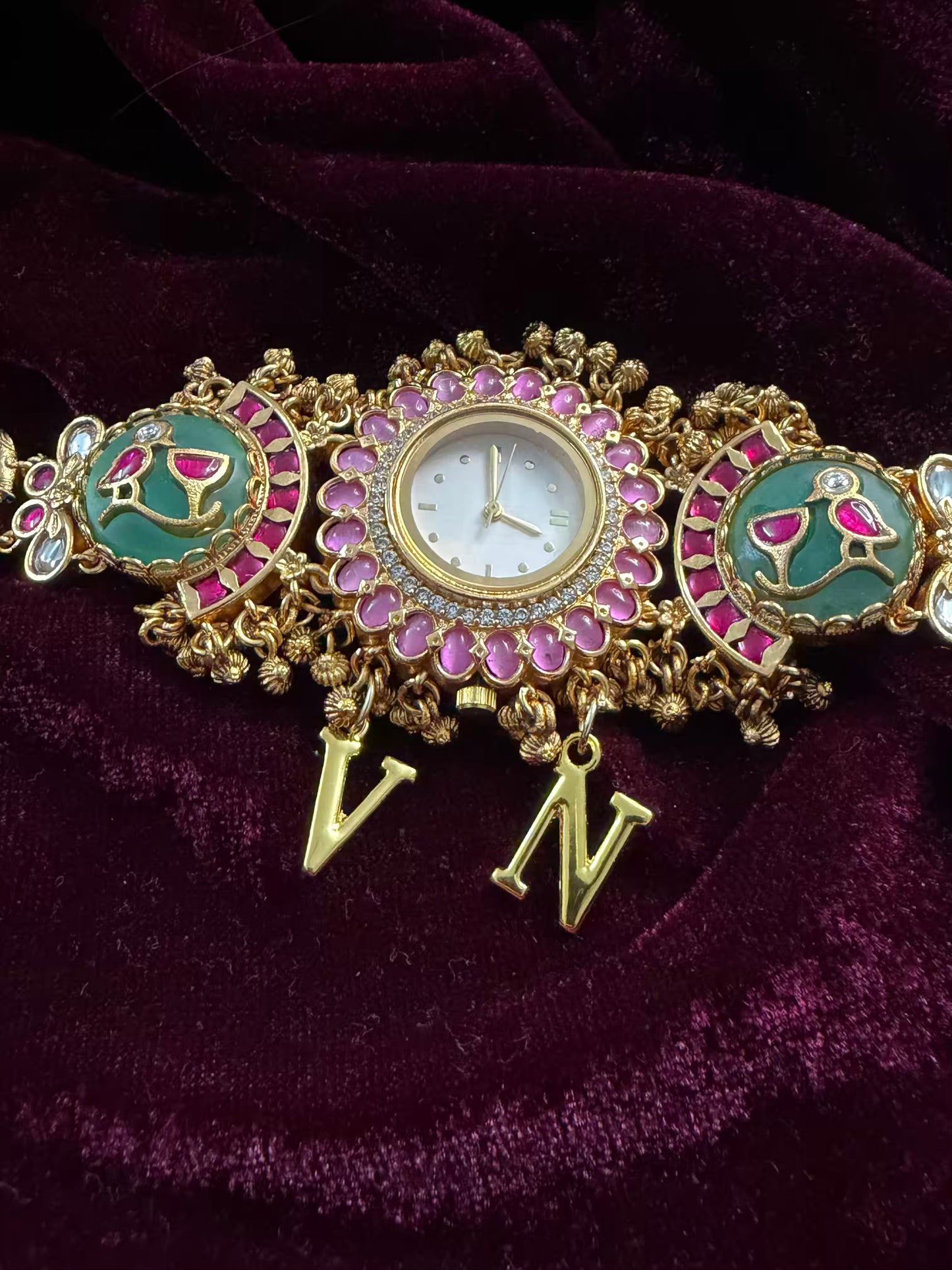 Minty Strawberry Maharani Watch Design Heritage Bracelet