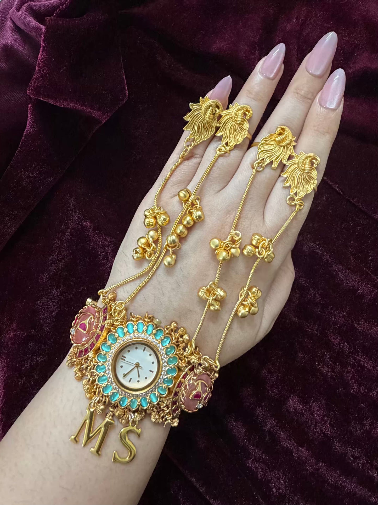 Pink Maharani Heritage Watch Hathphool ( Birdie )