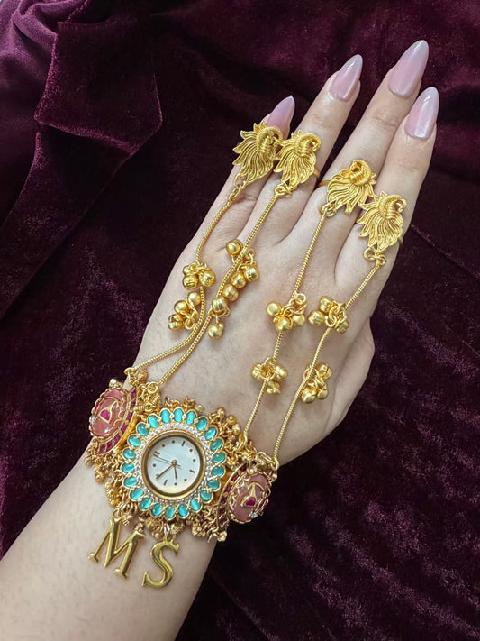 Pink Maharani Heritage Watch Hathphool ( Birdie )