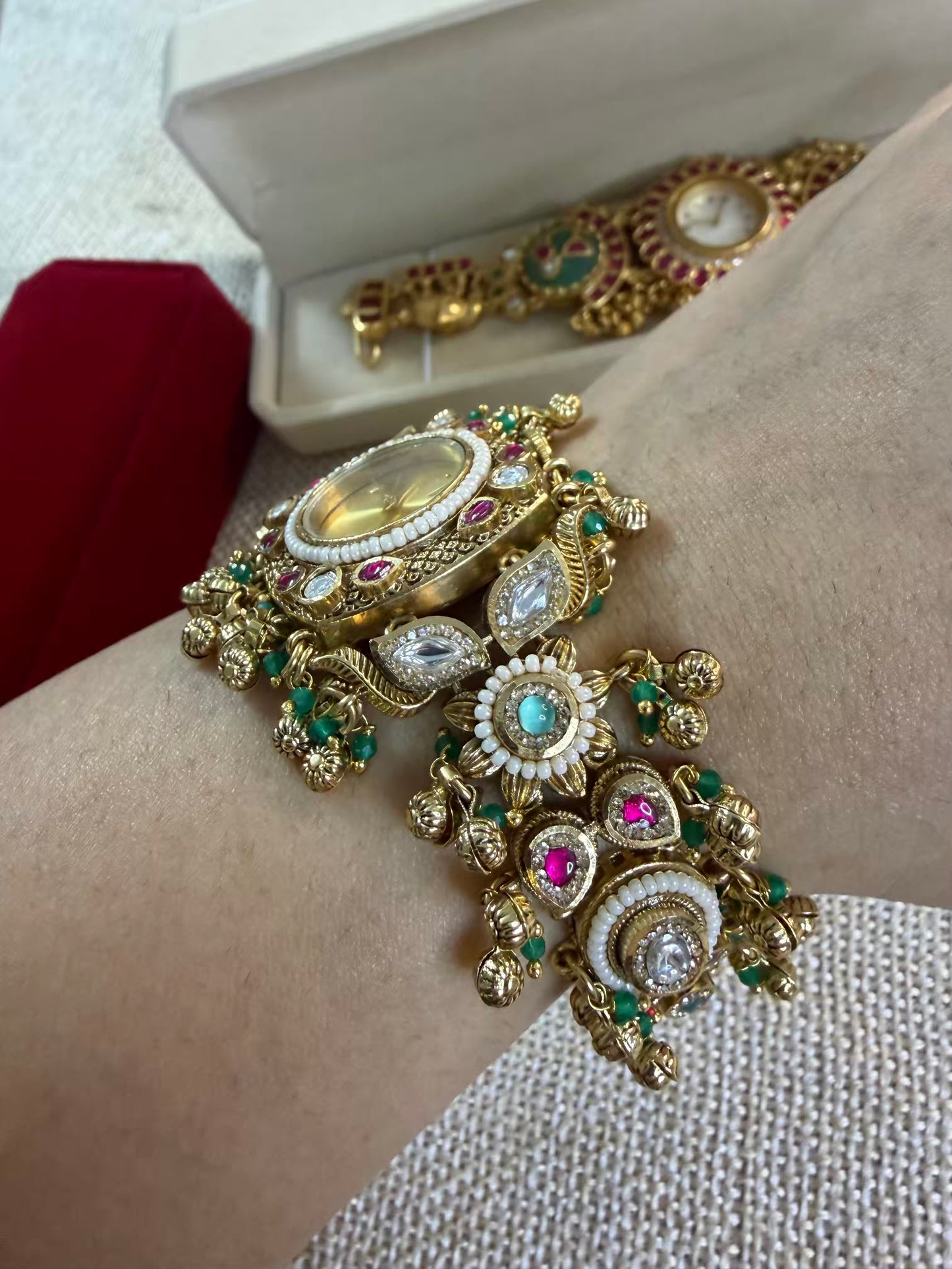 Royal Maharani Watch Design Bracelet fits 2.8 Adjustable with hooks ( Customise Your Name )
