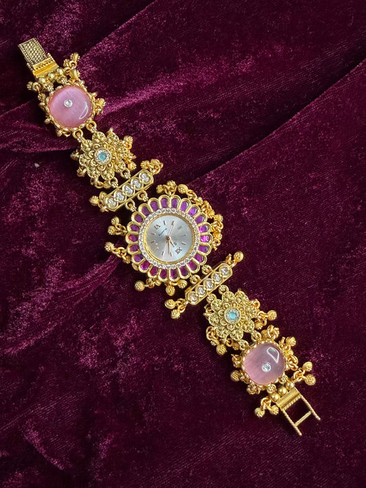 Royal Pink Maharani Watch Design Heritage Bracelet
