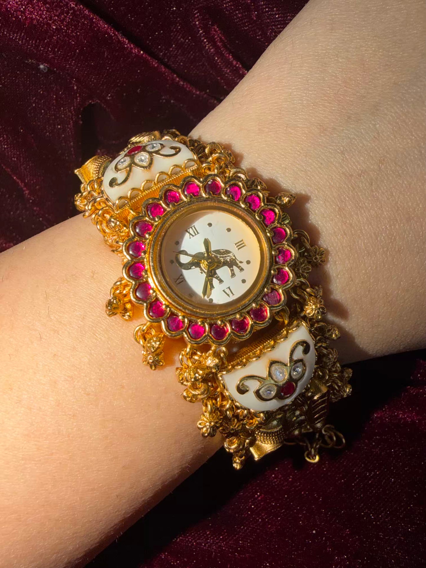 Half Moon Maharani Watch Design Bracelet ( LAST PIECE Available)