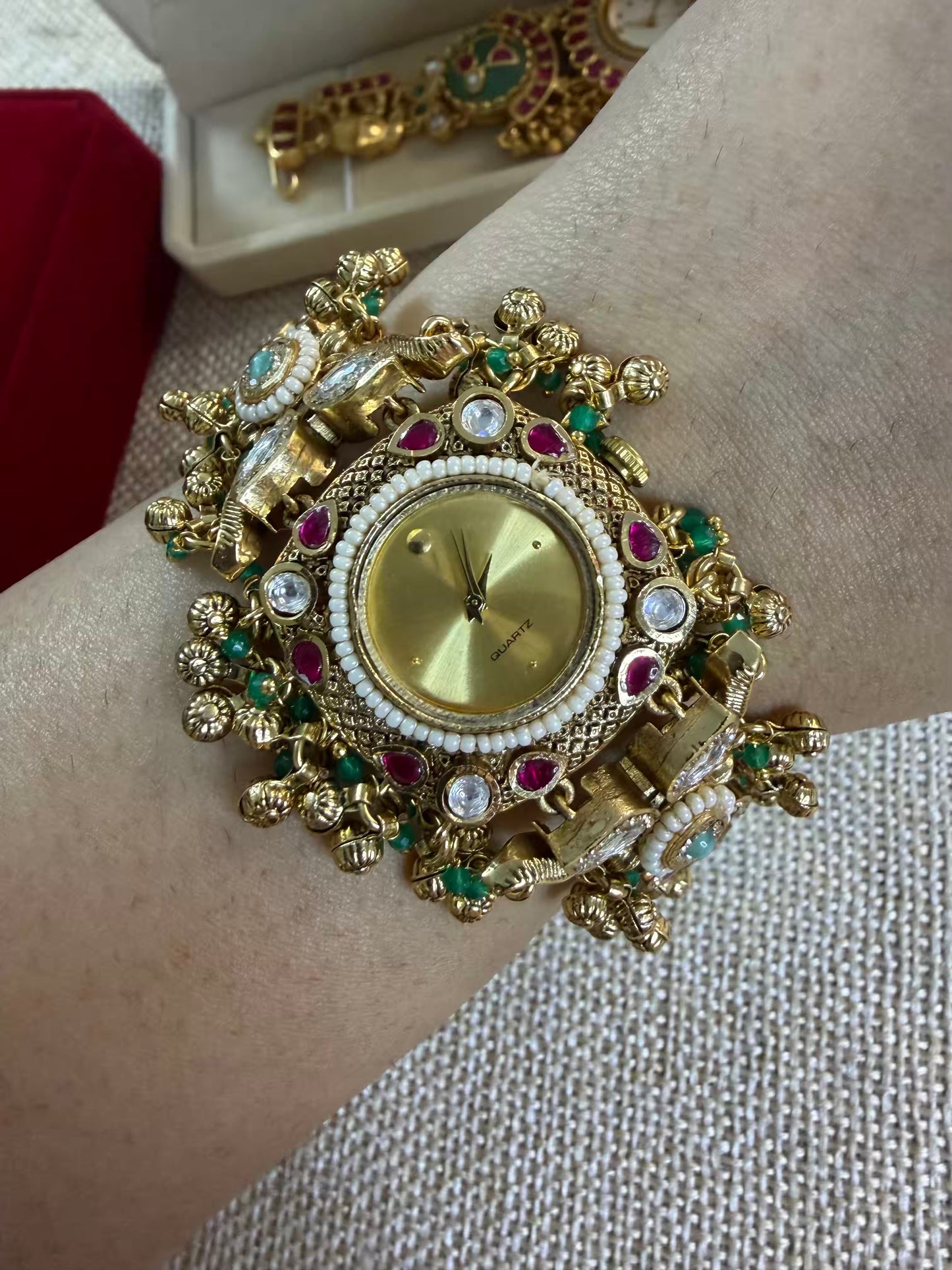 Royal Maharani Watch Design Bracelet fits 2.8 Adjustable with hooks ( Customise Your Name )