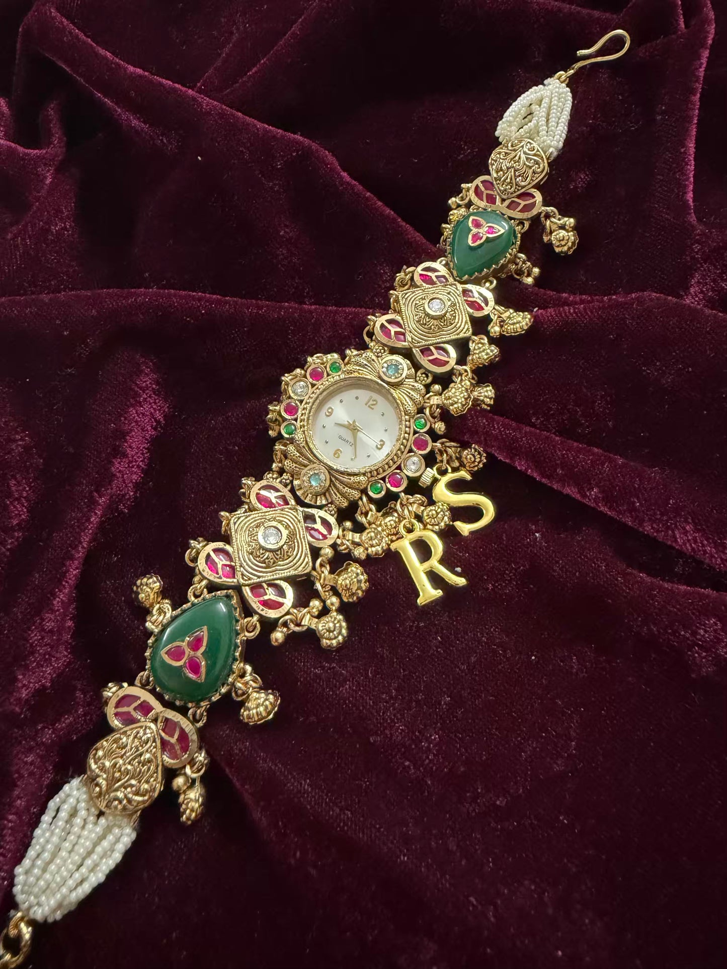 Ranisa Heritage Watch Rakhi in Premium Swarovski (Free Initial)