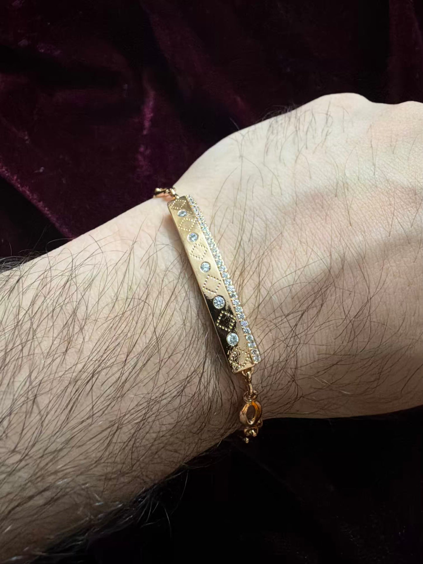 Luxe Diamond Men's Rakhi Bracelet