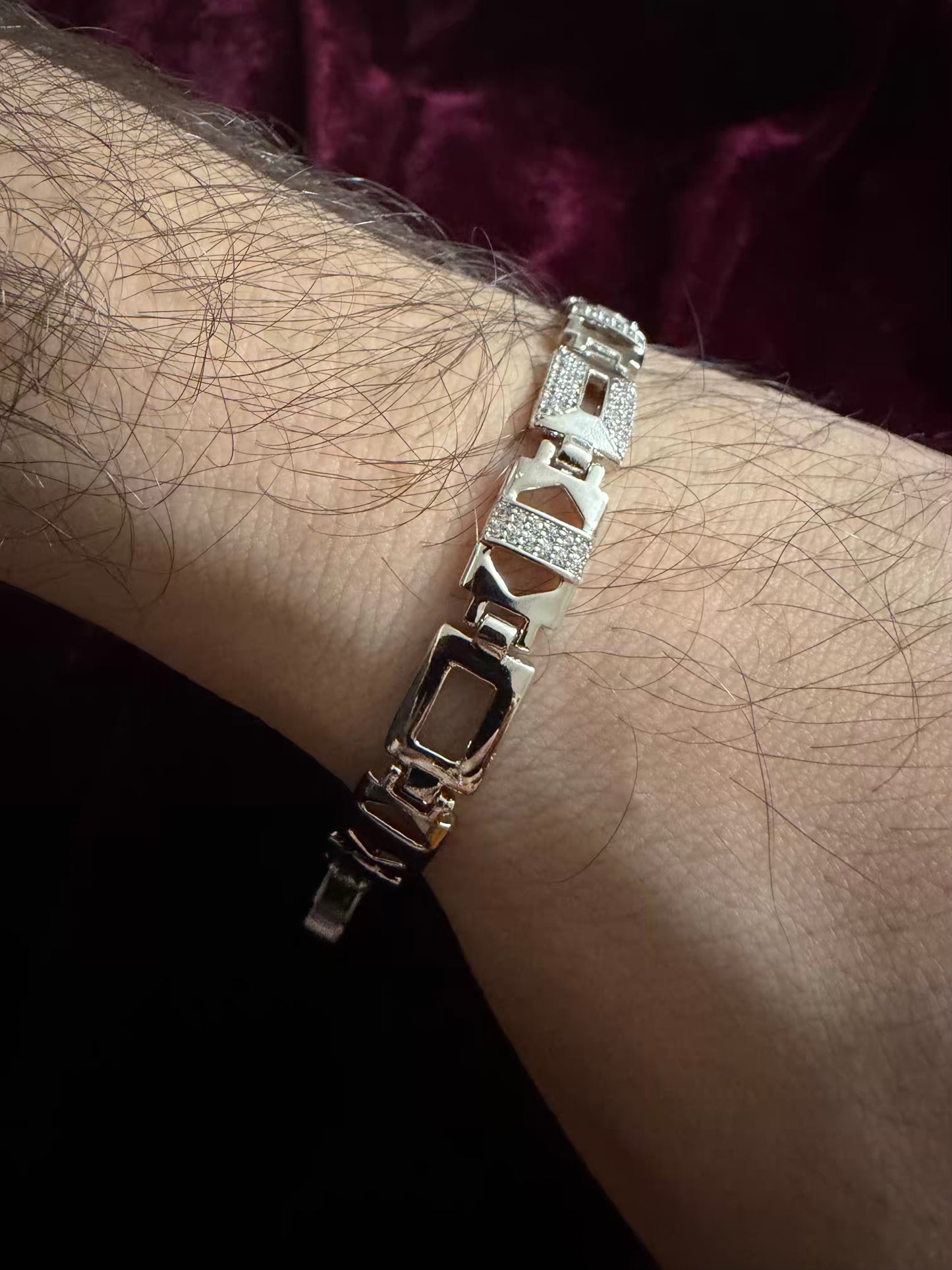 Nebula Men's Rakhi Bracelet - Silver