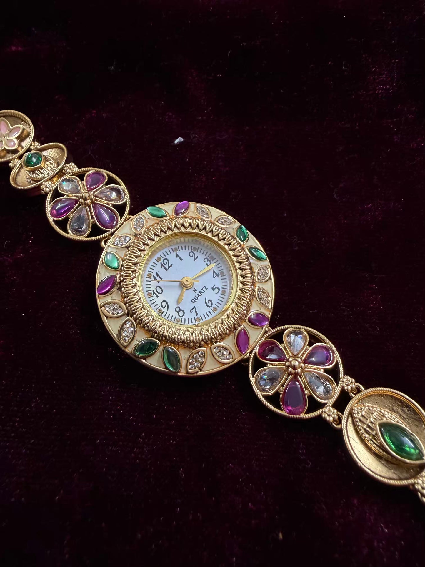 Floral Maharani Watch Design Heritage Bracelet