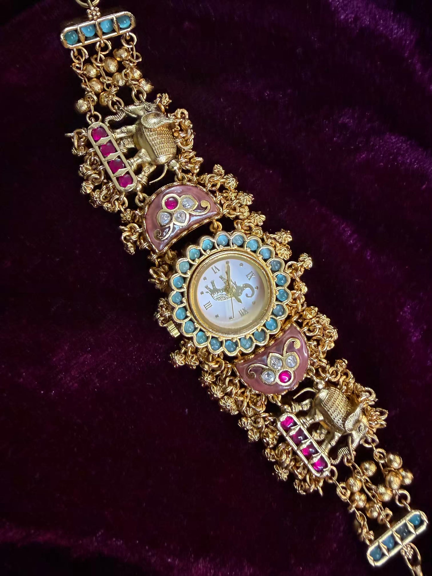 Half Moon Maharani Watch Design Bracelet ( LAST PIECE Available)