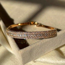 Load image into Gallery viewer, Loaded Diamonds Kada Bracelet Bangle - 18k Gold Plated
