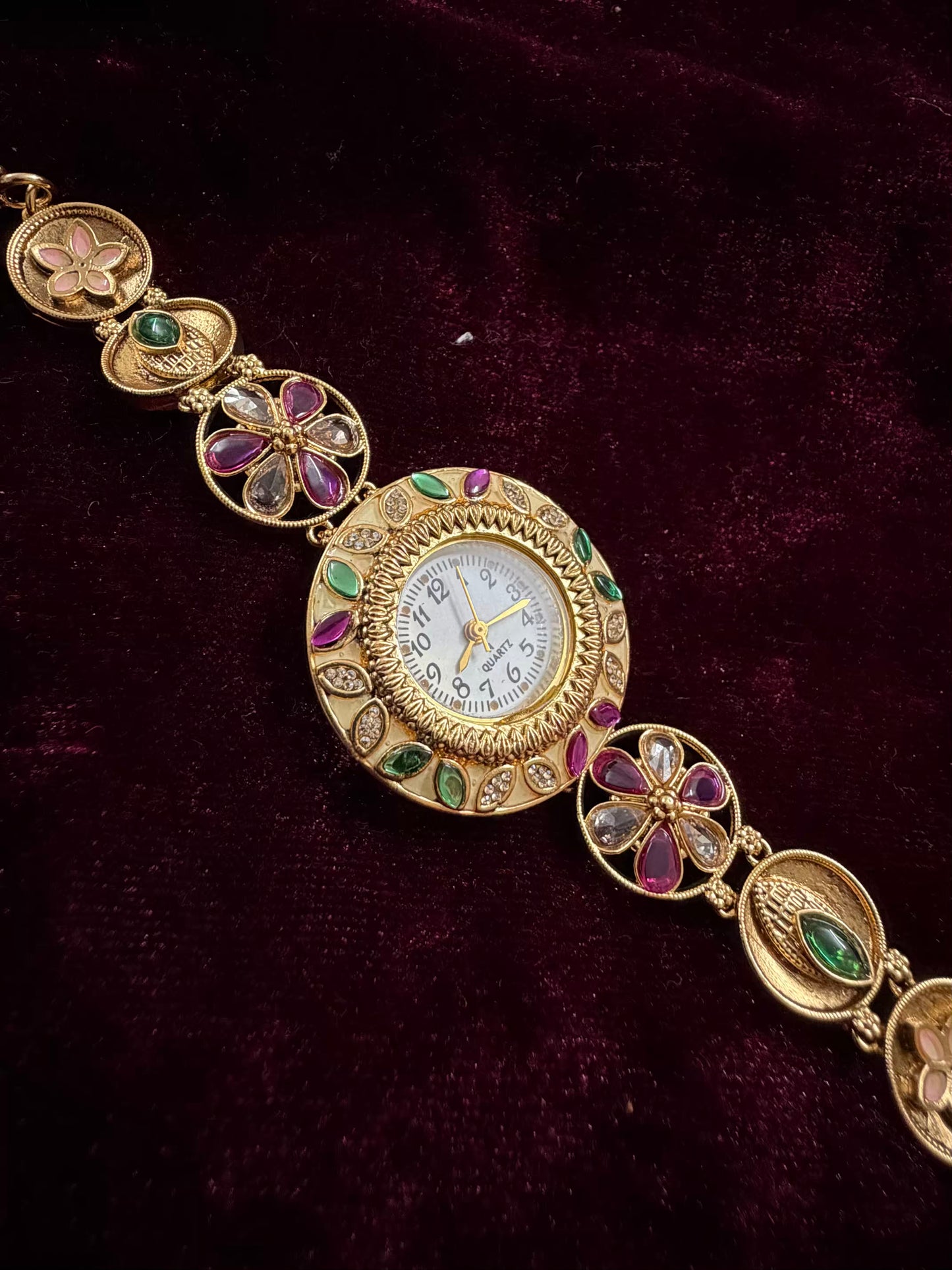 Floral Maharani Watch Design Heritage Bracelet