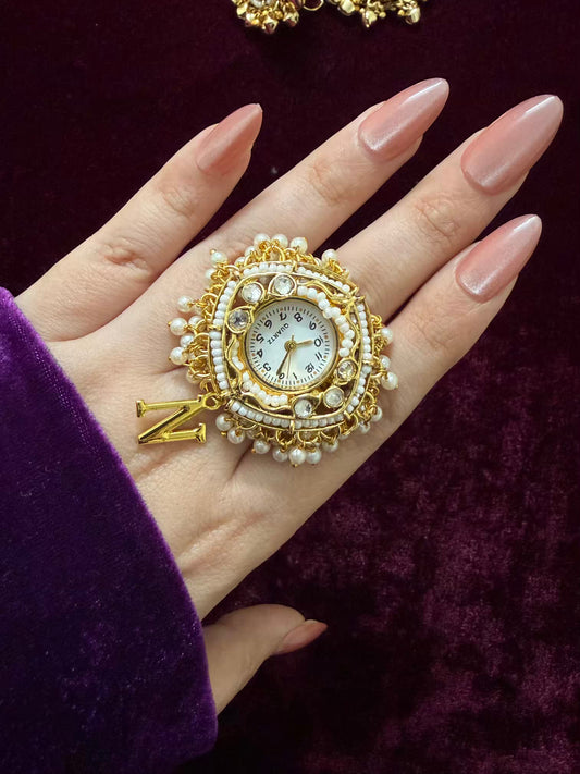 Ghungroo Beads Dial Maharani Watch Heritage Ring