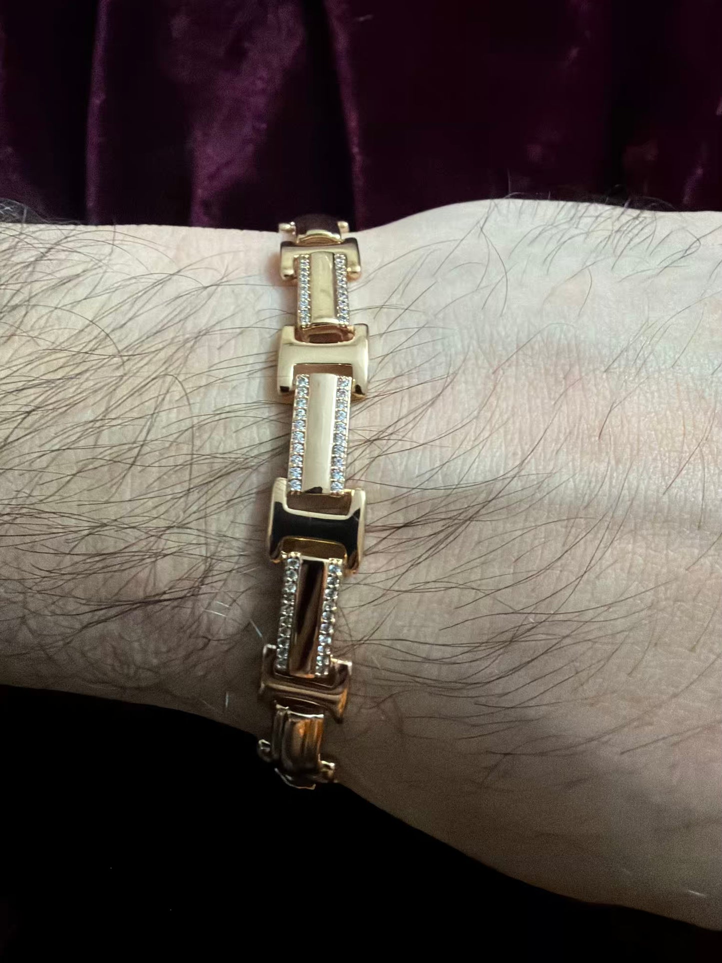 Chain Diamond Men's Rakhi Bracelet