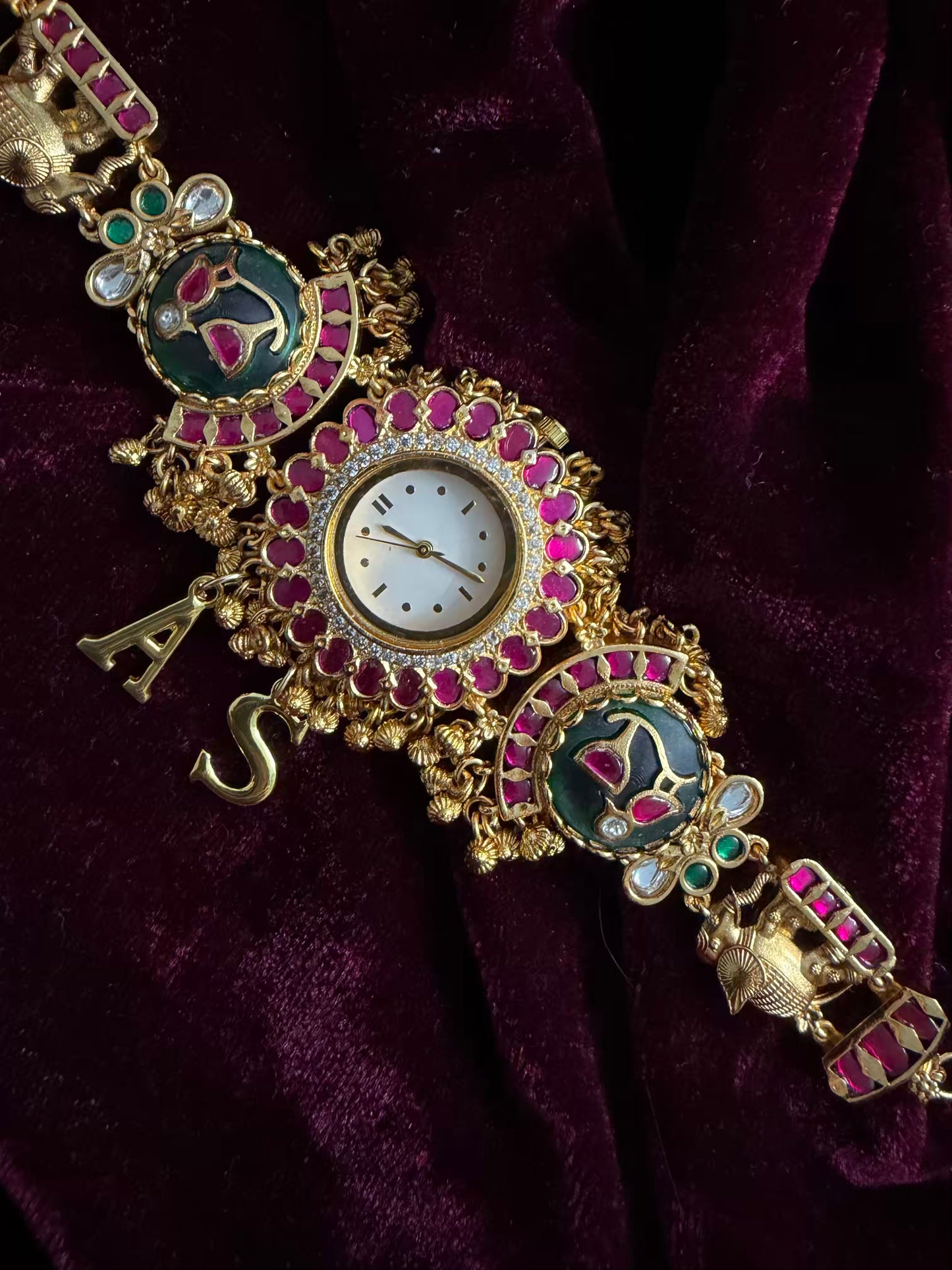 Green Maharani Watch Designer Heritage Bracelet