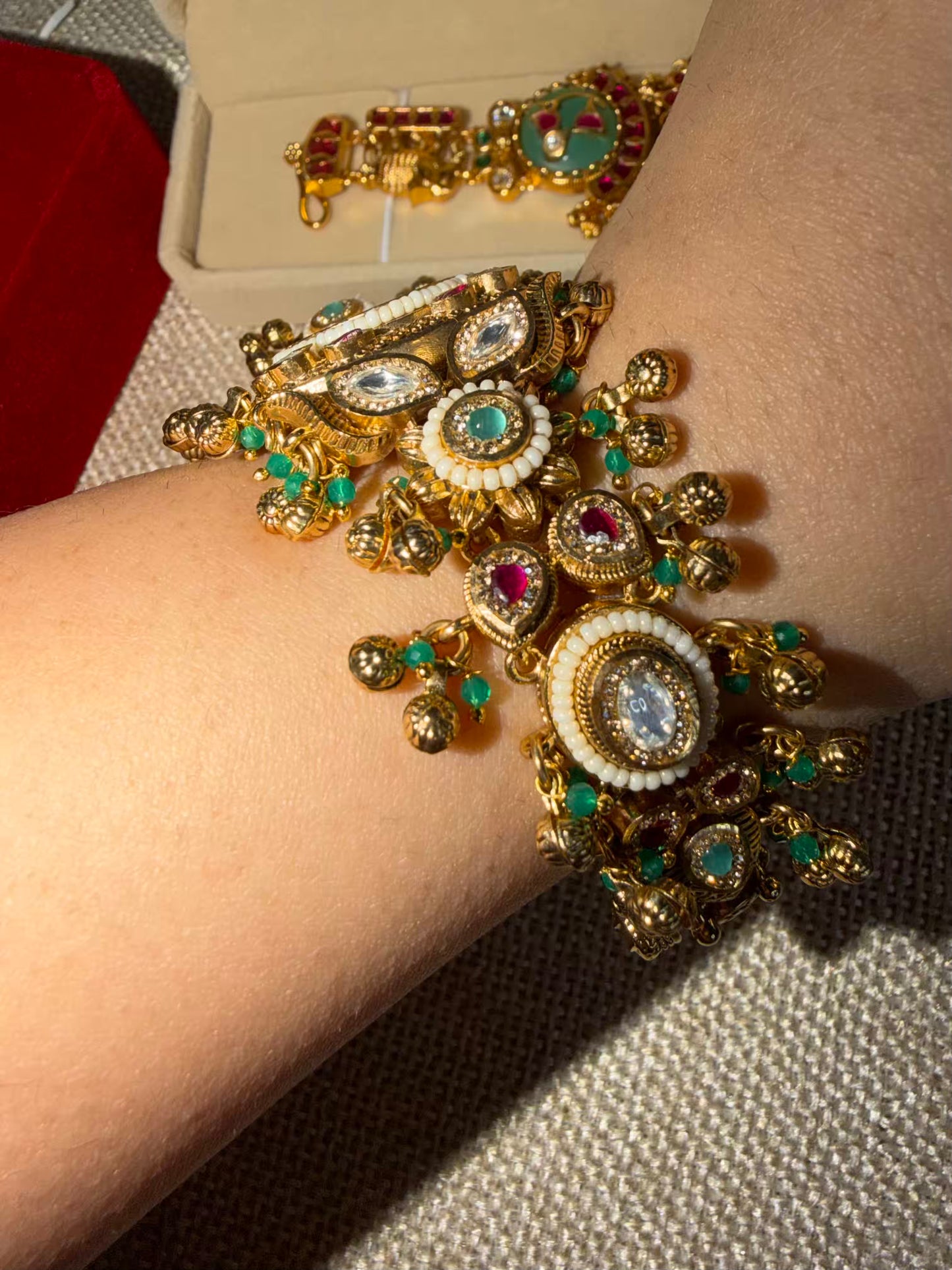 Royal Maharani Watch Design Bracelet fits 2.8 Adjustable with hooks ( Customise Your Name )