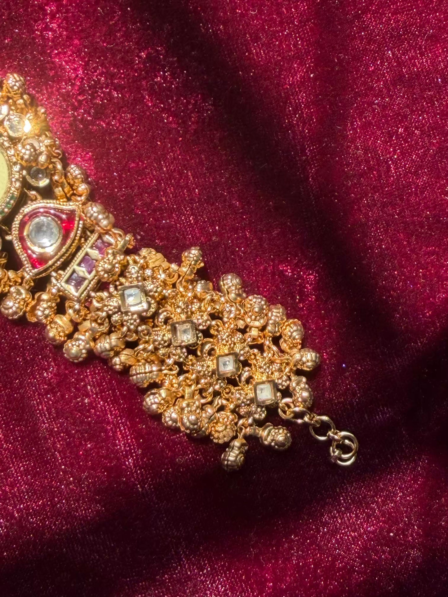 Best Seller Ghungroos Red Gold Rajwadi Gold Plated Heritage Maharani Watch