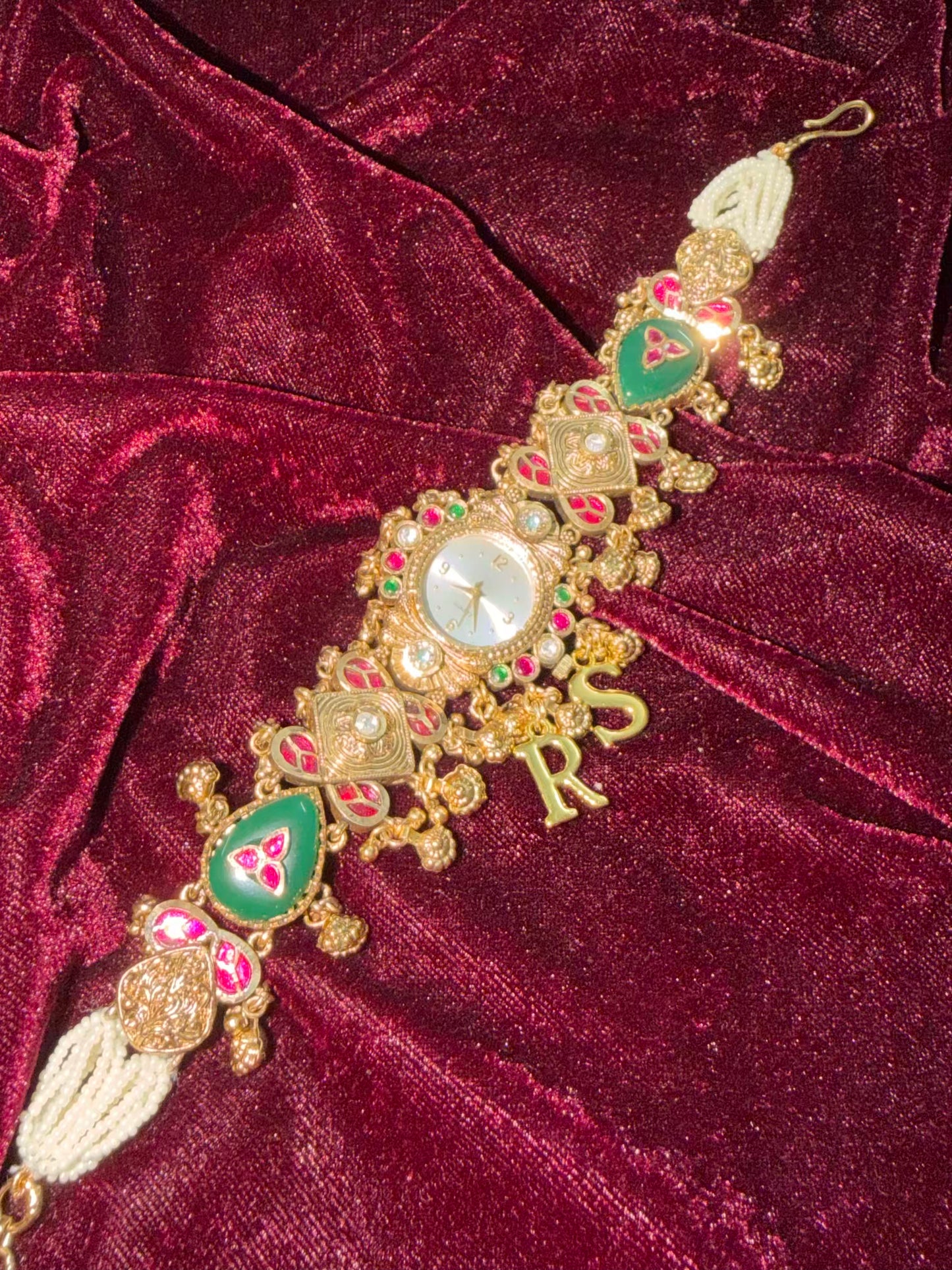Ranisa Heritage Watch Rakhi in Premium Swarovski (Free Initial)