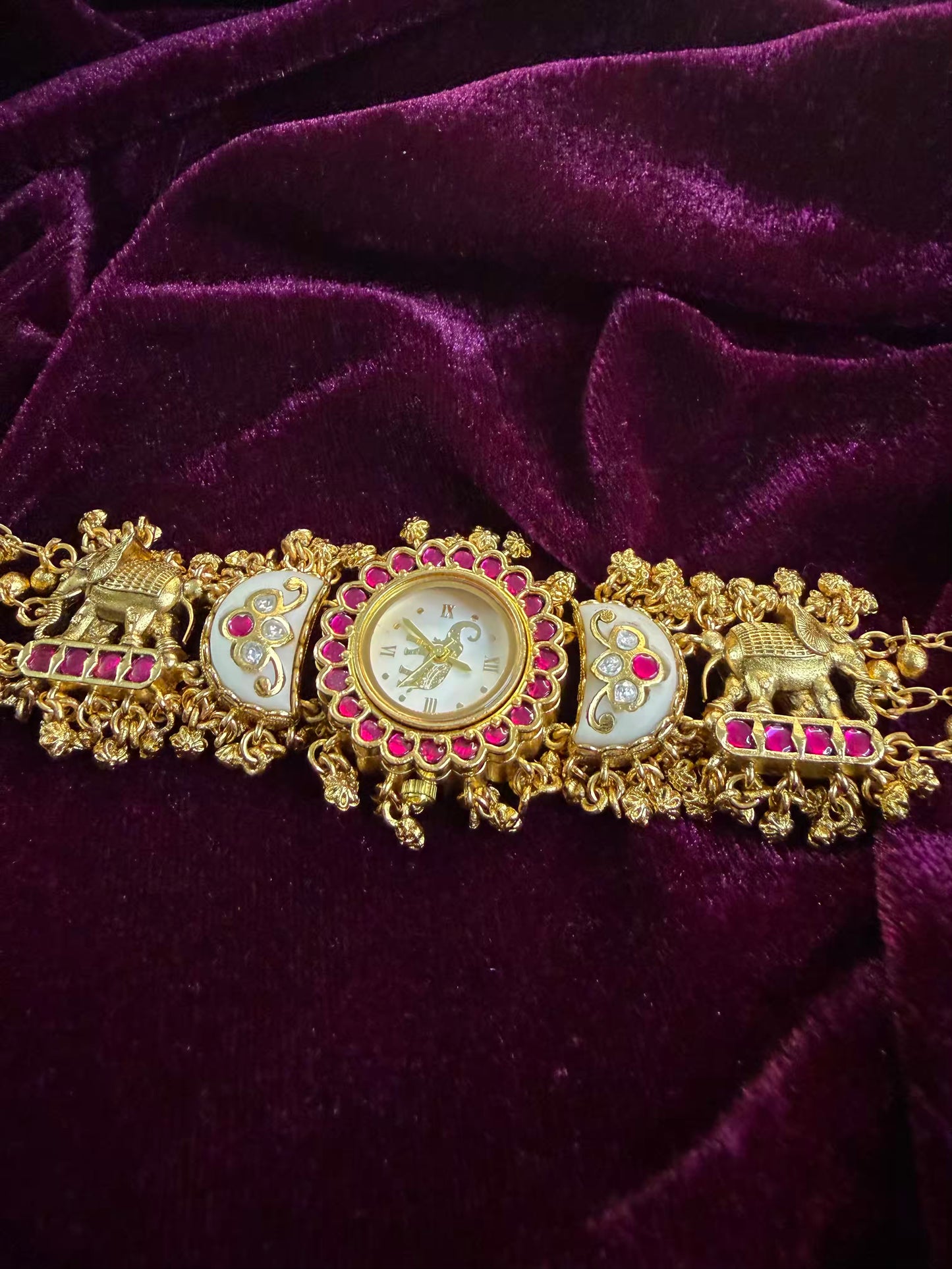 Half Moon Maharani Watch Design Bracelet ( LAST PIECE Available)