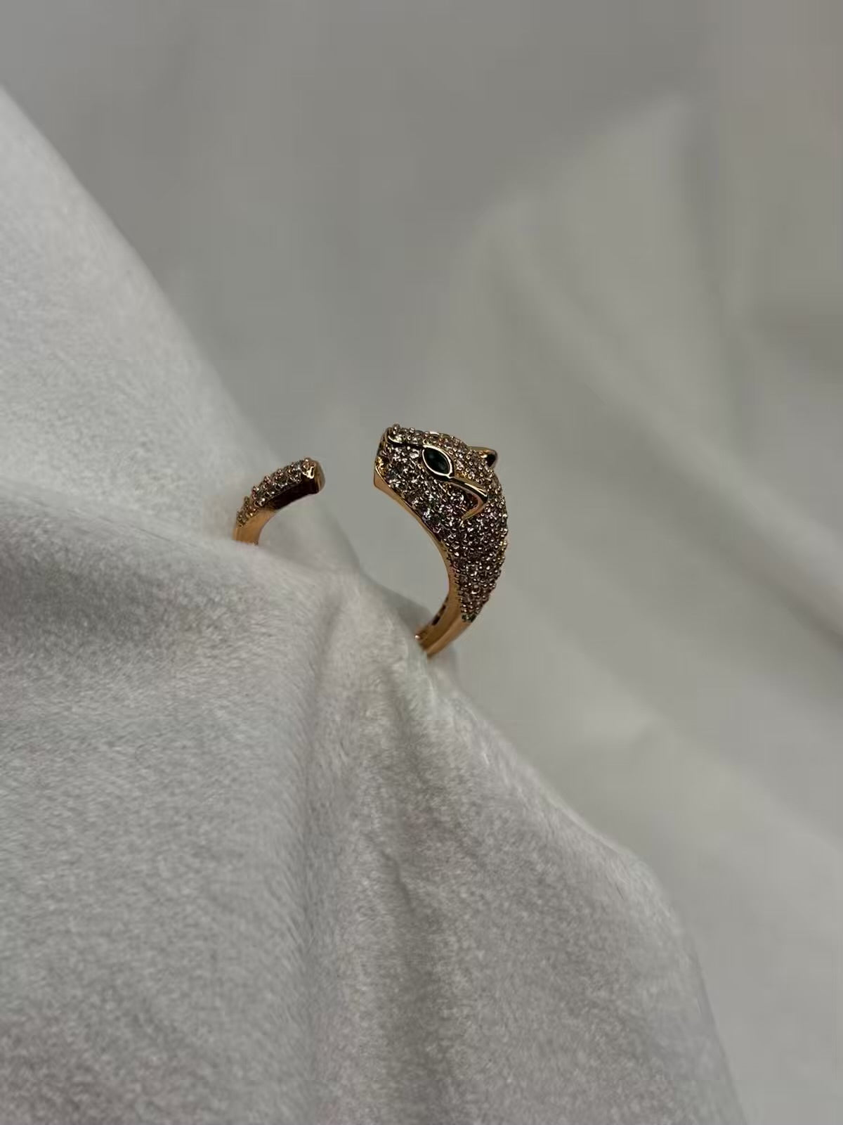 Panther Adjustable Ring ( Rose Gold )