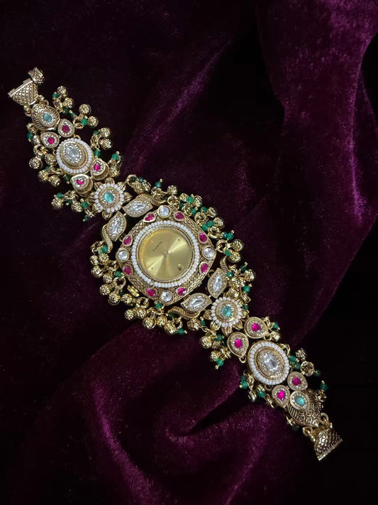 Royal Maharani Watch Design Bracelet fits 2.8 Adjustable with hooks ( Customise Your Name )