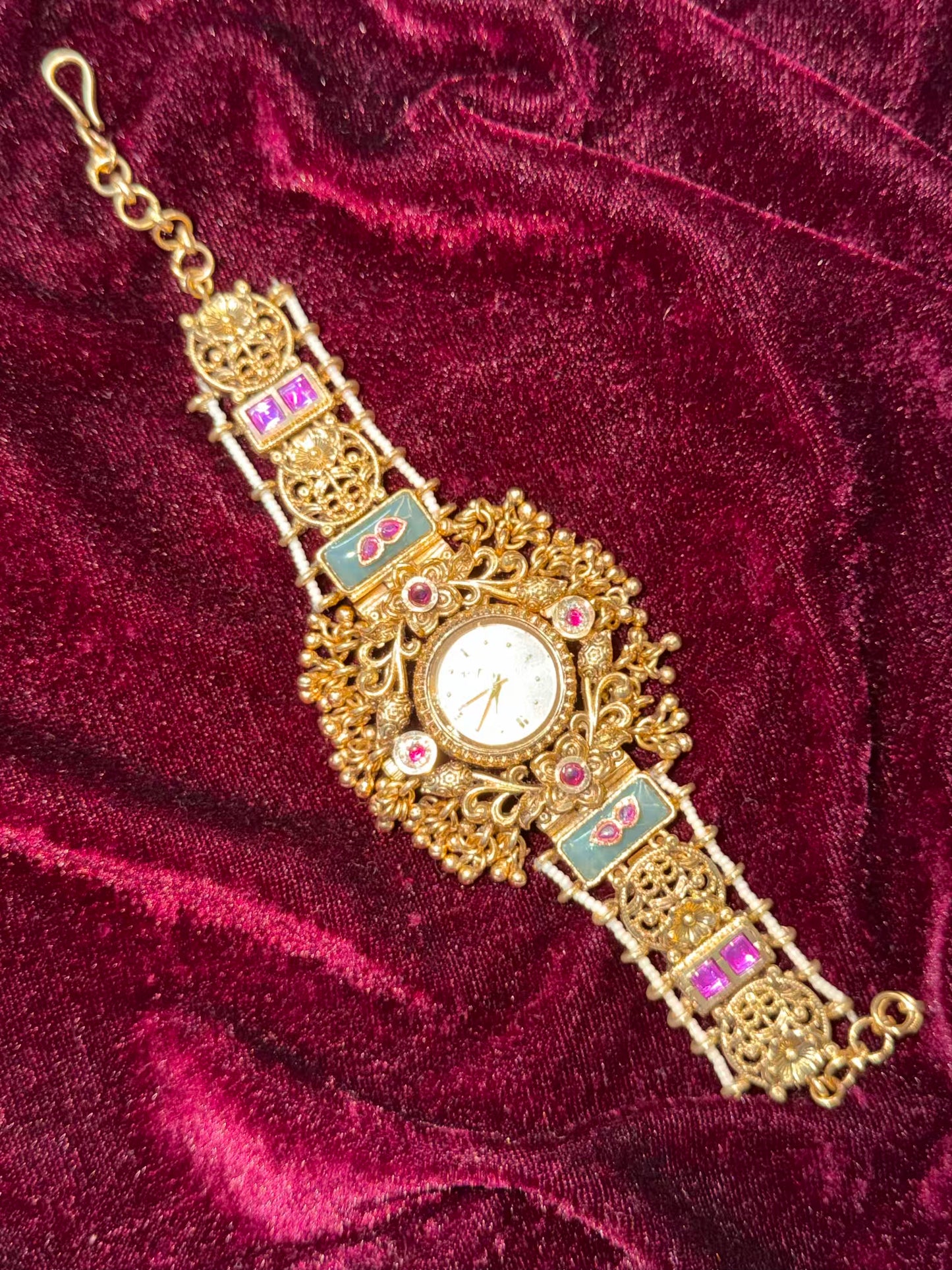 Antique Royals Gold Plated Heritage Maharani Watch ( only 1 pc restocked)
