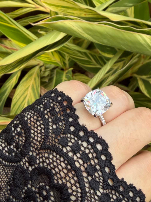 Cushion Propose Style Ring