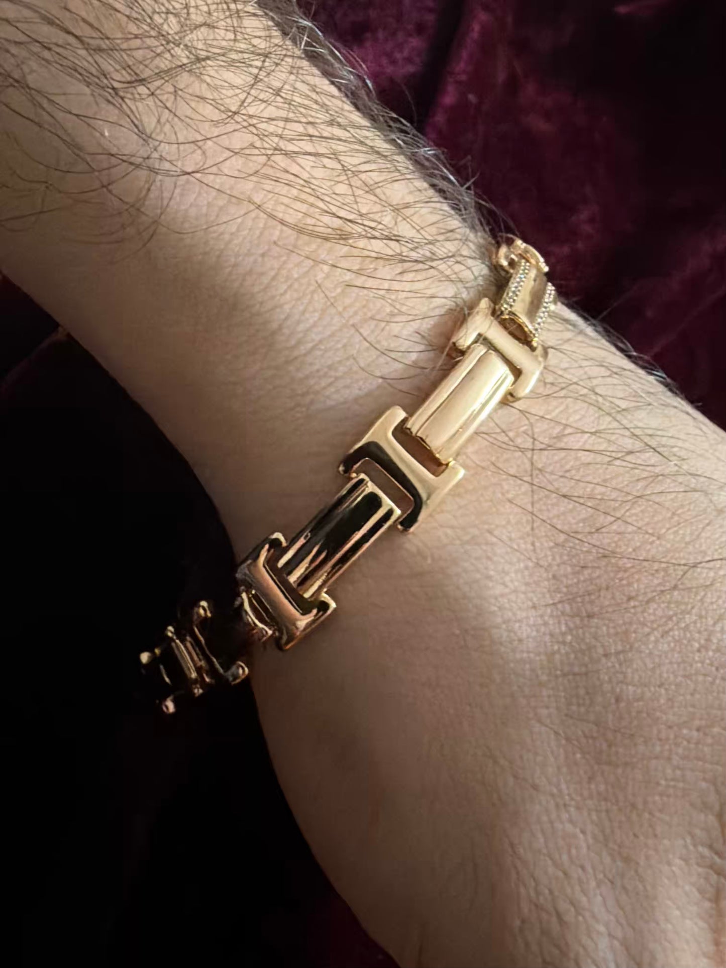 Chain Diamond Men's Rakhi Bracelet