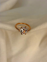 Load image into Gallery viewer, Round V Solitaire Ring( Rose Gold )Adjustable
