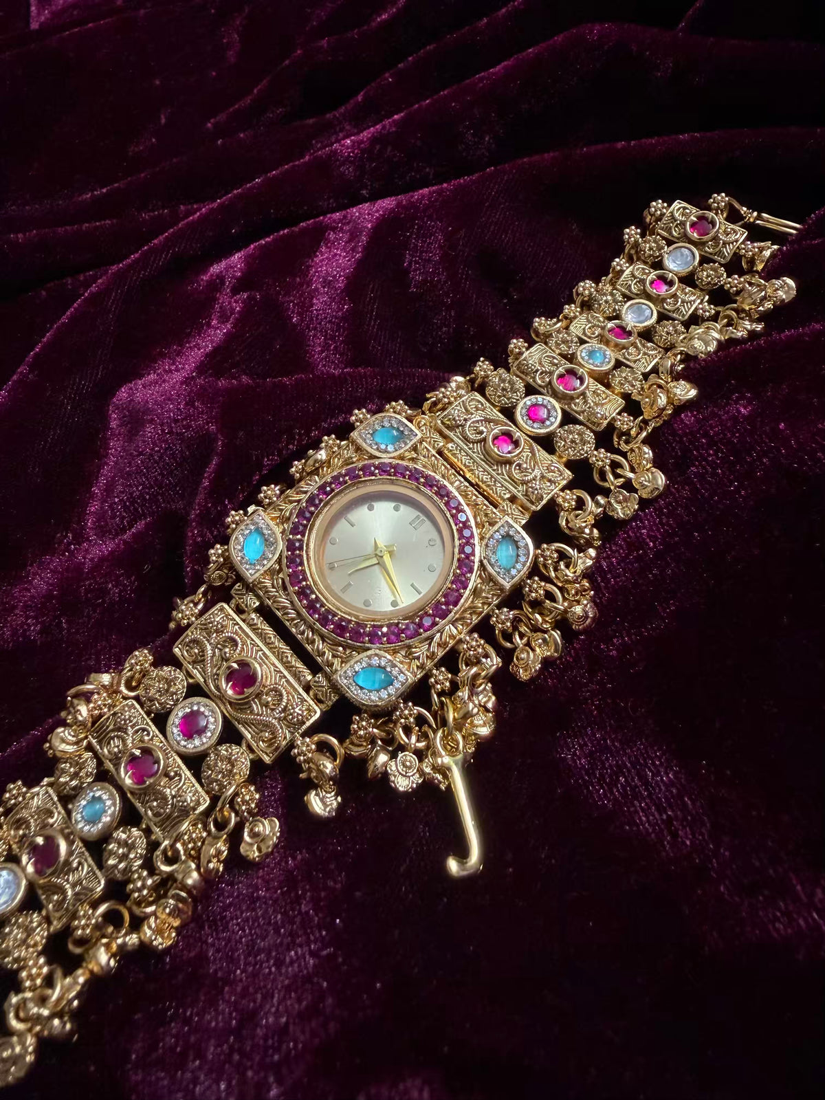 Rajsi Gulbahar Heritage Watch Rakhi in Premium (Free Initial)