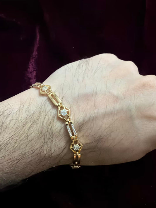 Crystal Men's Rakhi Bracelet