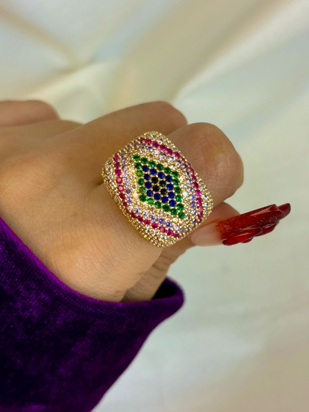 Royals Pushtaini Designer Ring( Rose Gold )