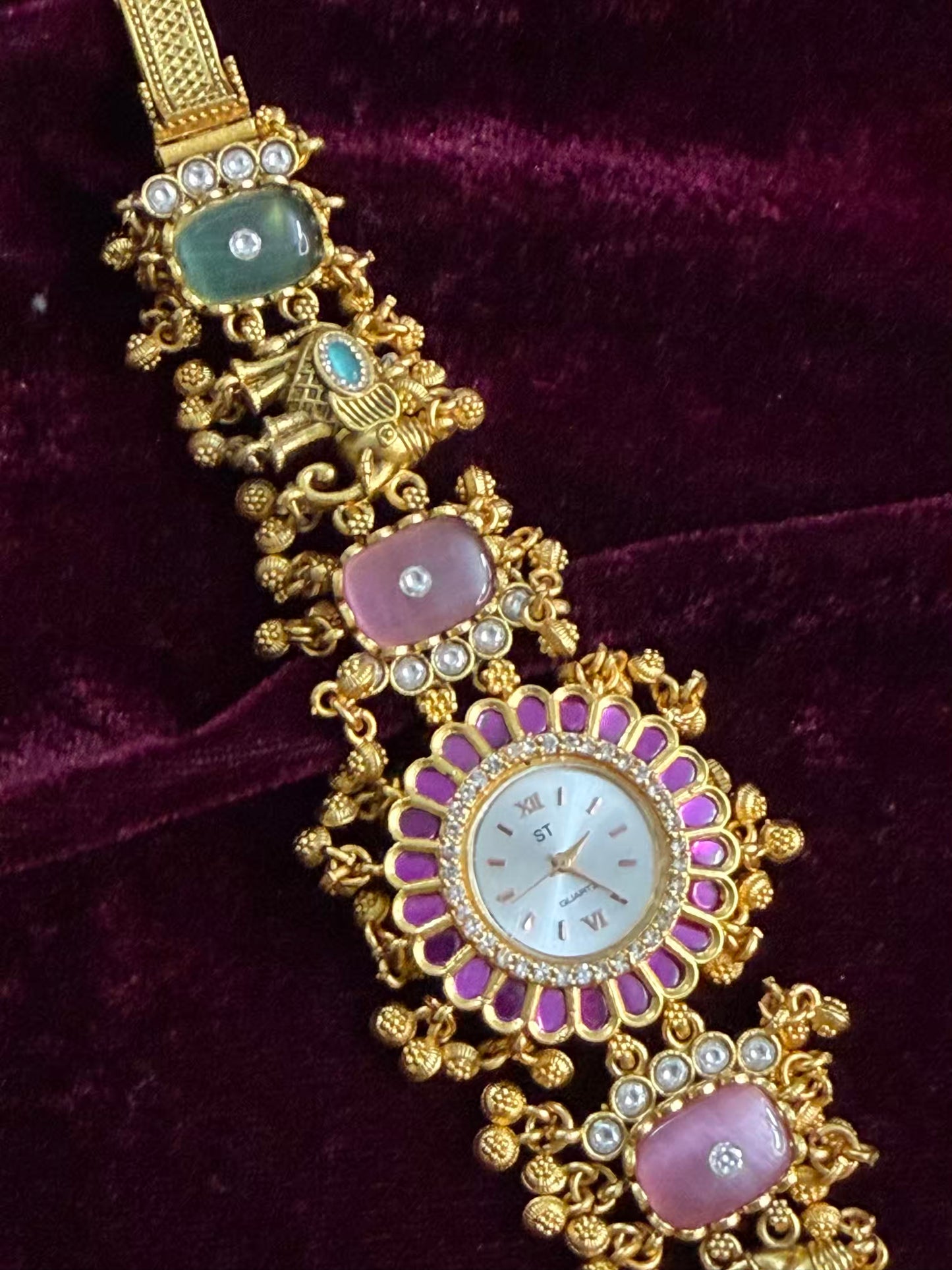 Elephant Pink Maharani Watch Design Heritage Bracelet