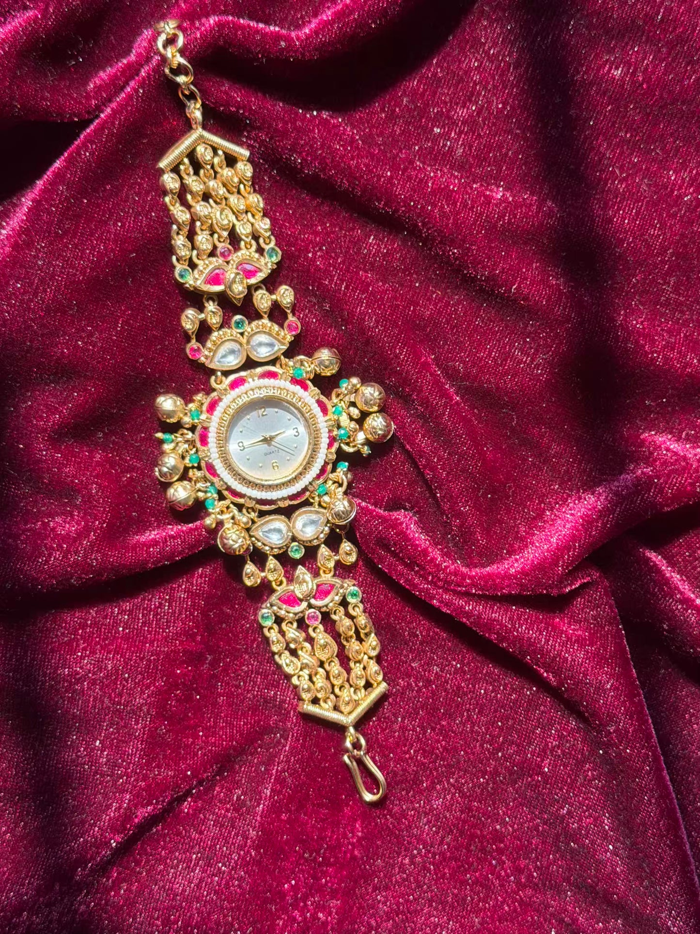 Ghungroo loaded Dial Maharani Watch Heritage Bracelet