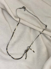 Load image into Gallery viewer, Bow Snake Necklace ( Silver Plated )
