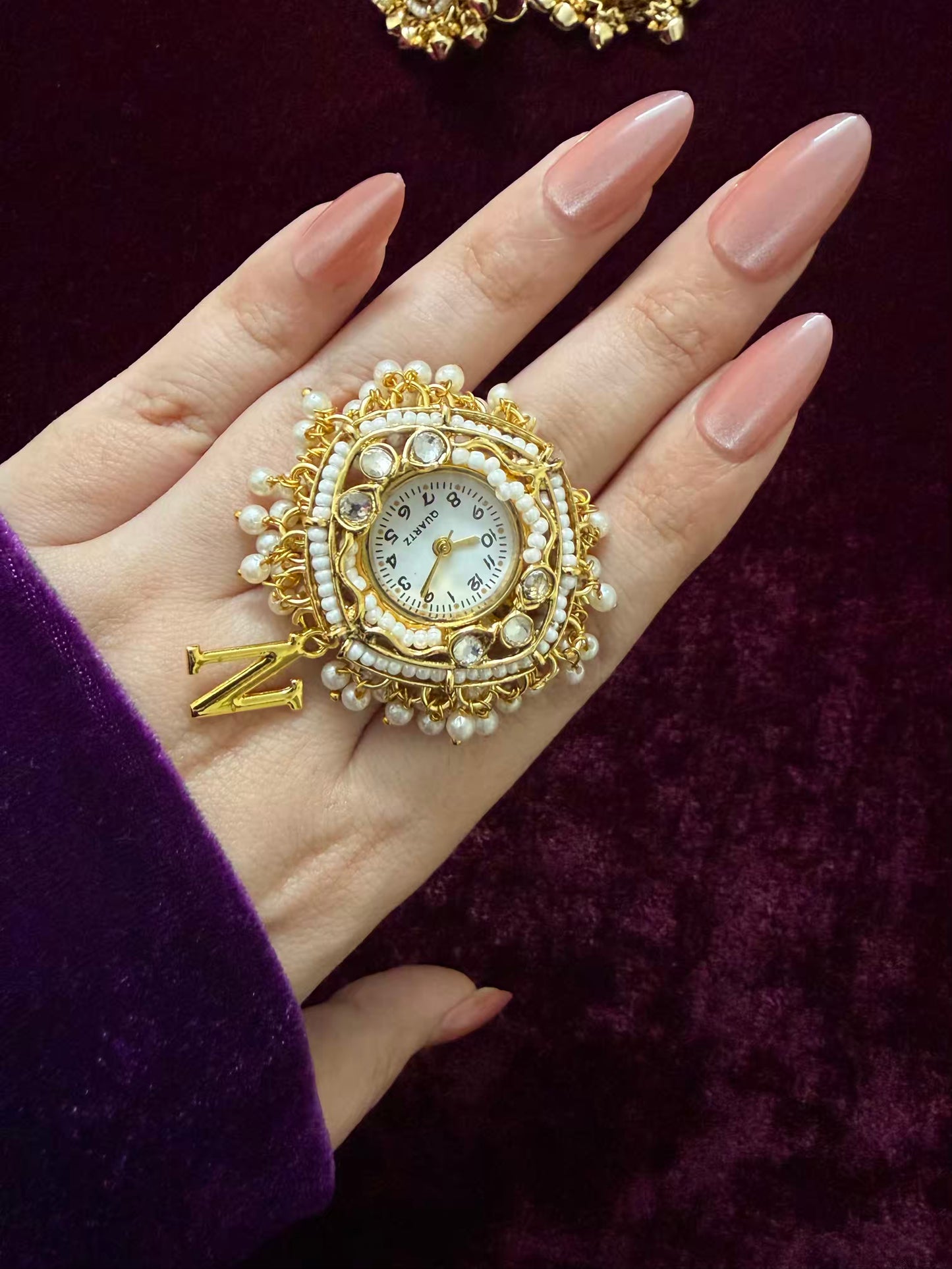 Ghungroo Beads Dial Maharani Watch Heritage Ring
