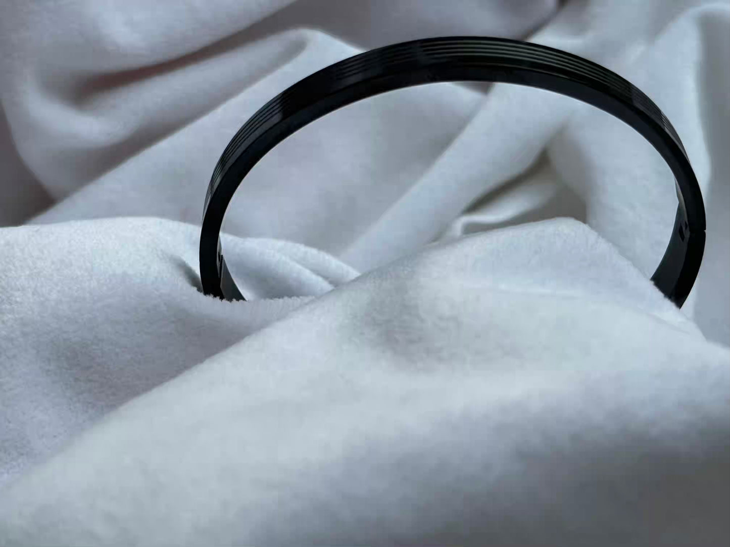 Unisex Men Women Black Stripes Kadha Bangle Bracelet 2.8 Size Openable 8inch size