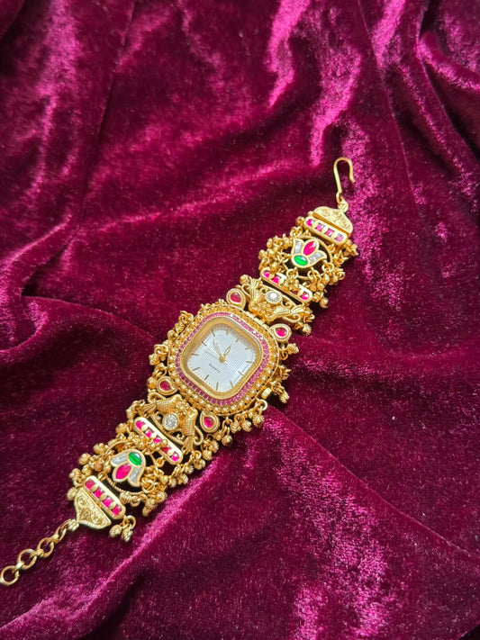 Best Seller Square White Dial Maharani Watch Heritage Bracelet ( RE STOCKED with FREE Initials)