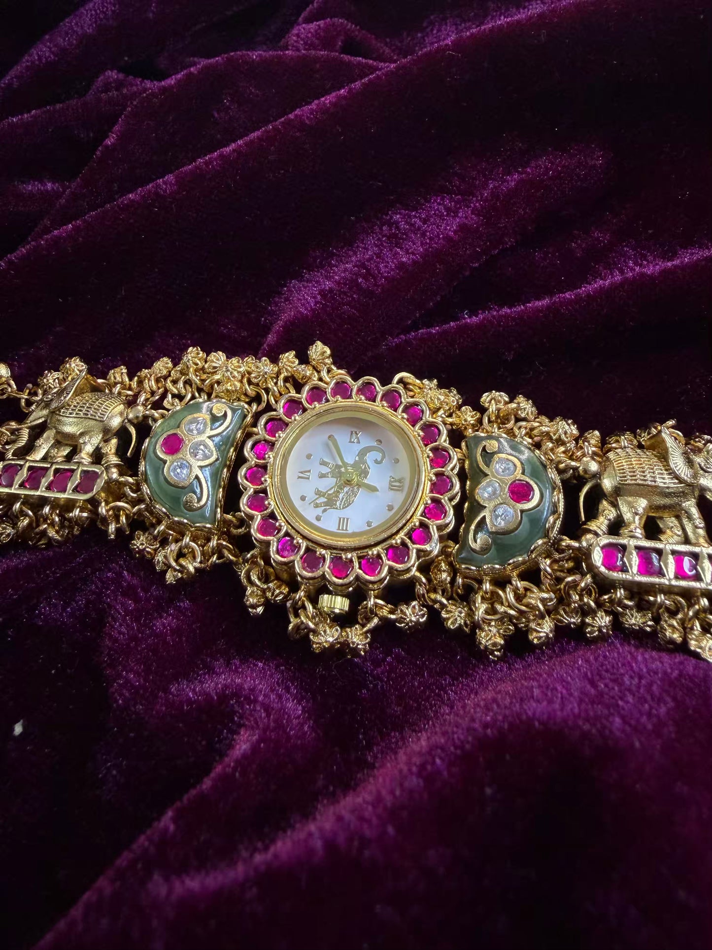 Half Moon Maharani Watch Design Bracelet ( LAST PIECE Available)