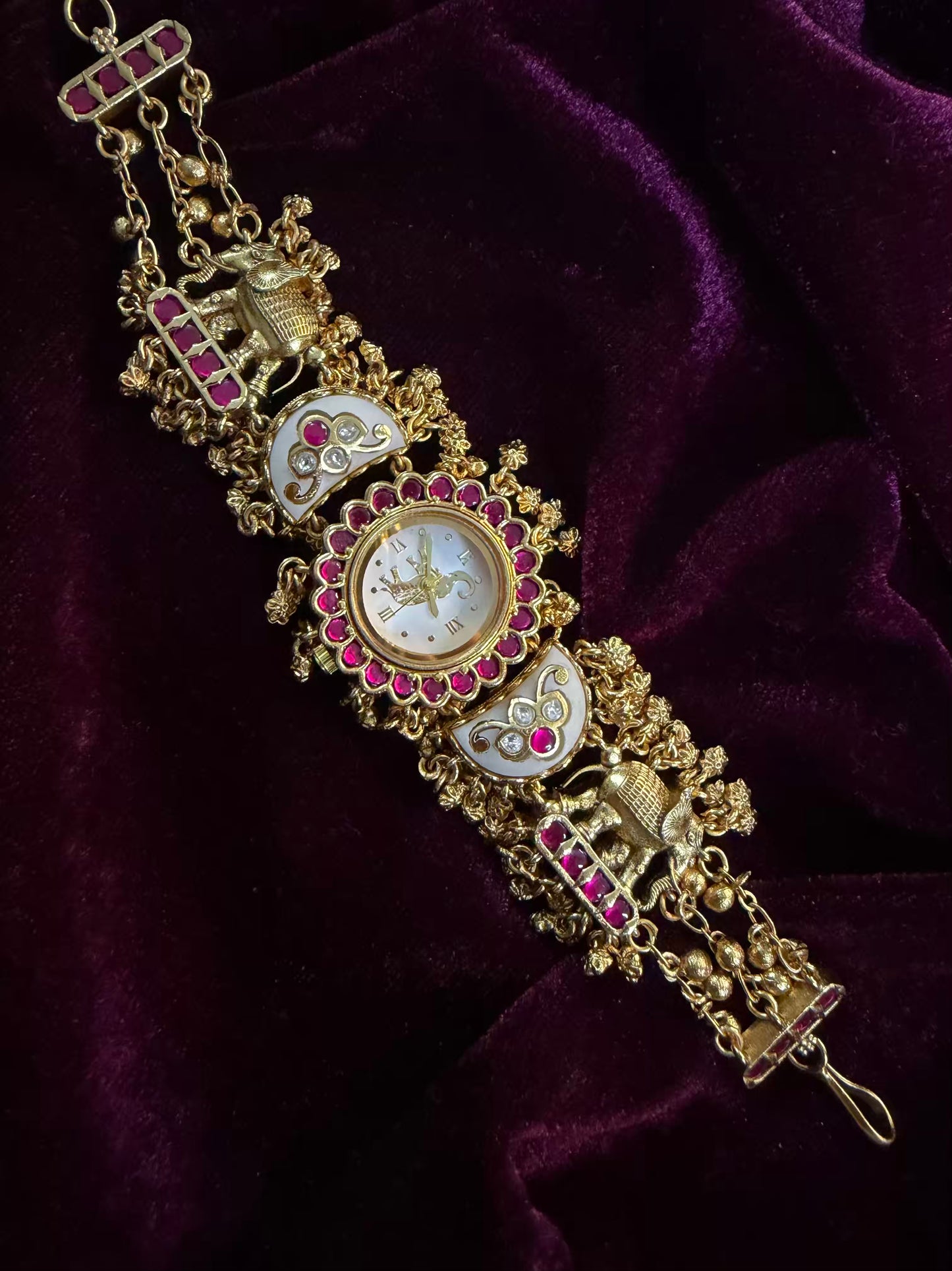 Half Moon Maharani Watch Design Bracelet ( LAST PIECE Available)