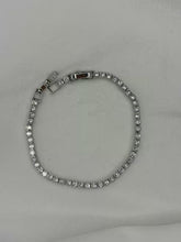 Load image into Gallery viewer, Shining Solitaire Diamonds Tennis Bracelet - Silver Colour ( Unisex )
