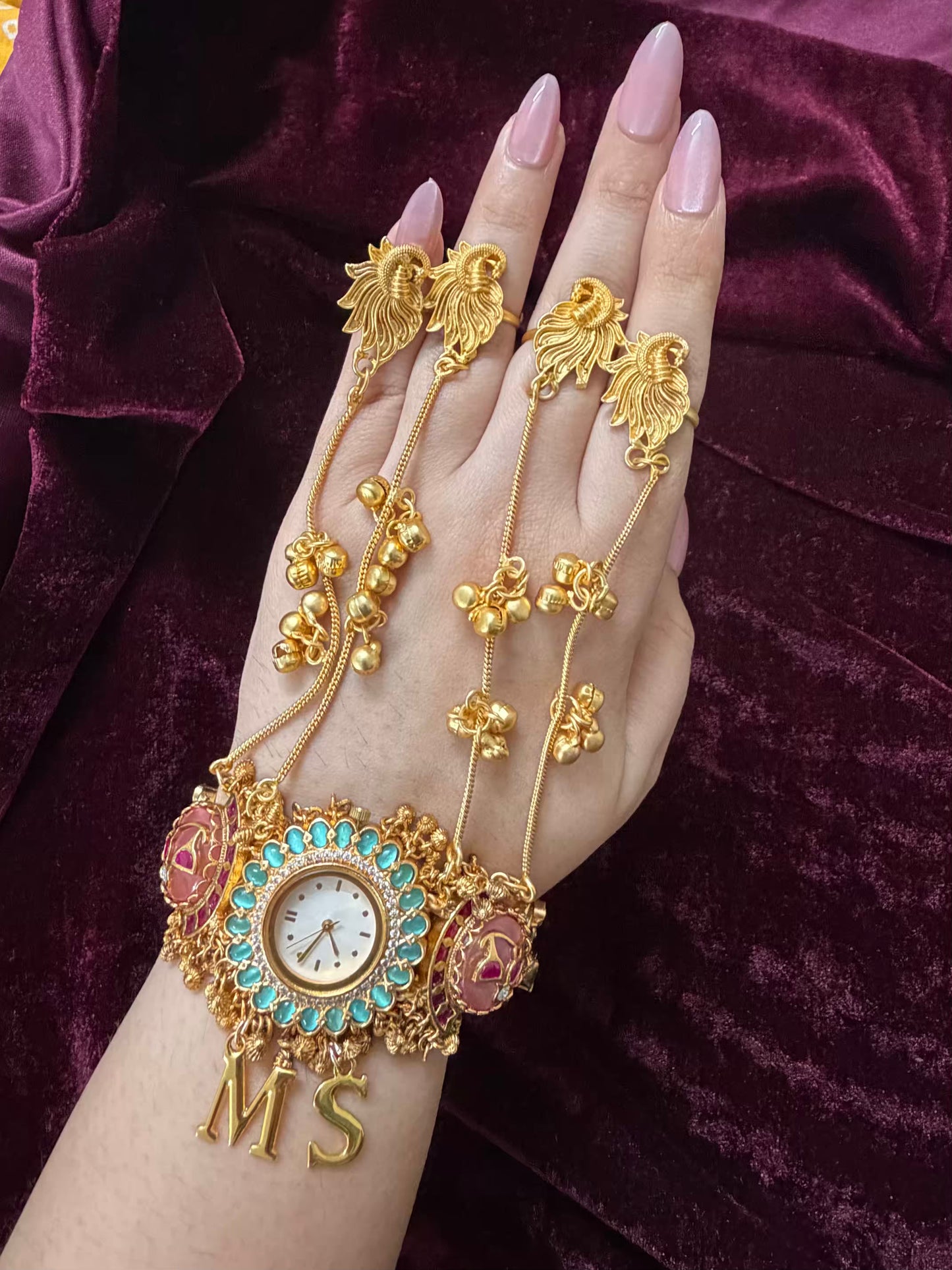 Pink Maharani Heritage Watch Hathphool ( Birdie )
