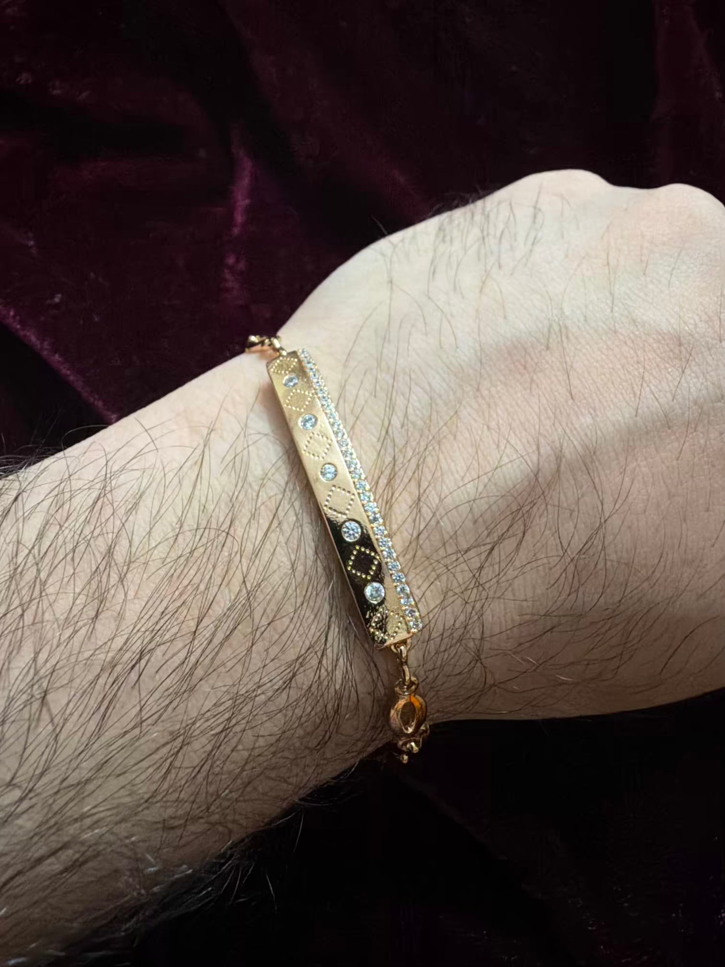Luxe Diamond Men's Rakhi Bracelet