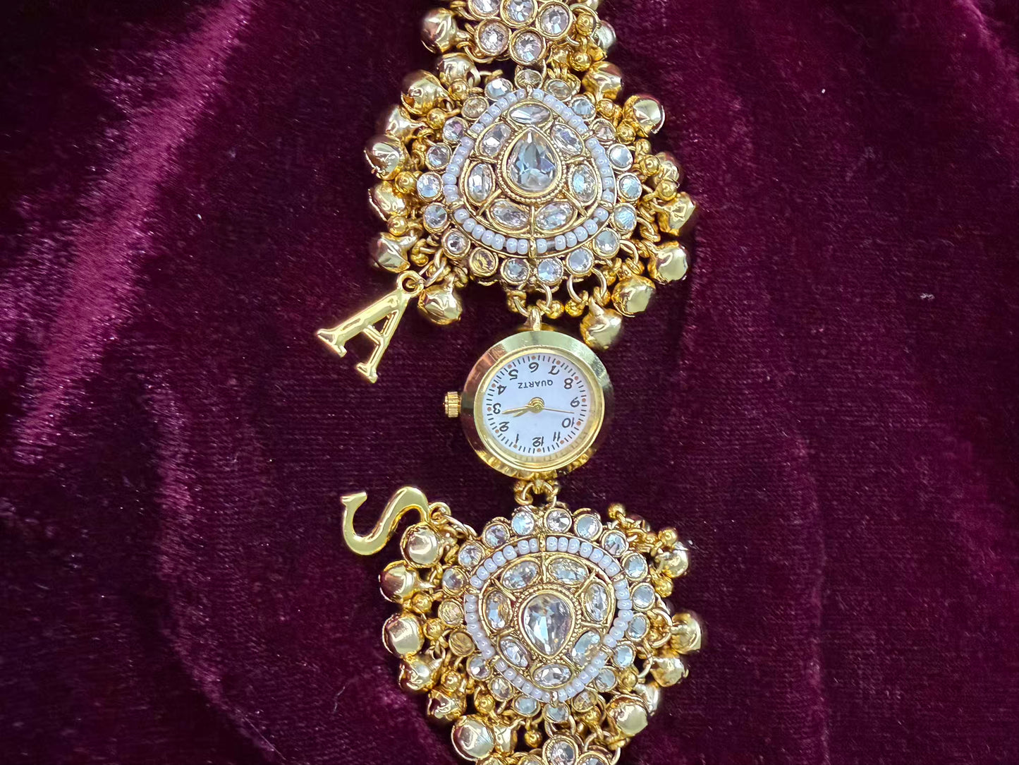 Kundan Gold Maharani Watch Design Heritage Bracelet