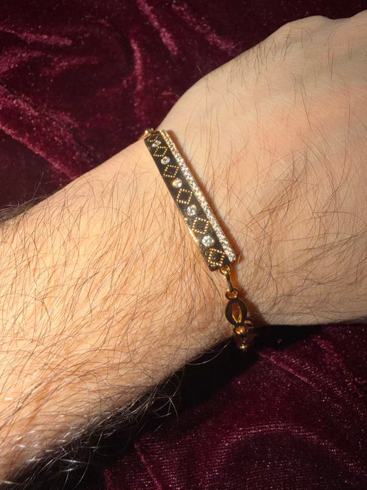 Luxe Diamond Men's Rakhi Bracelet