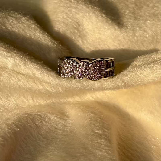 Bow Royal Solitaire Adjustable Ring